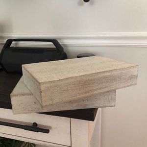 White rustic floating shelves! NEW!